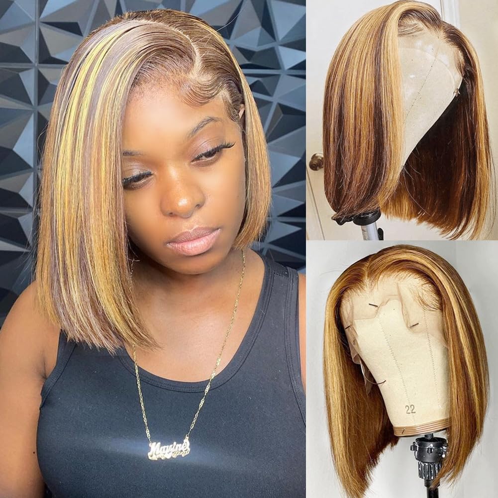 Women'S Shoes Bobs - Bob Wig Human Hair 13x4 HD