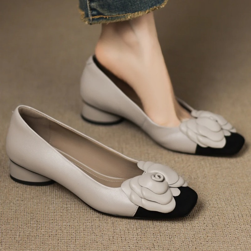 Women'S Heels - Plus size 34-41 women's sheepskin mix