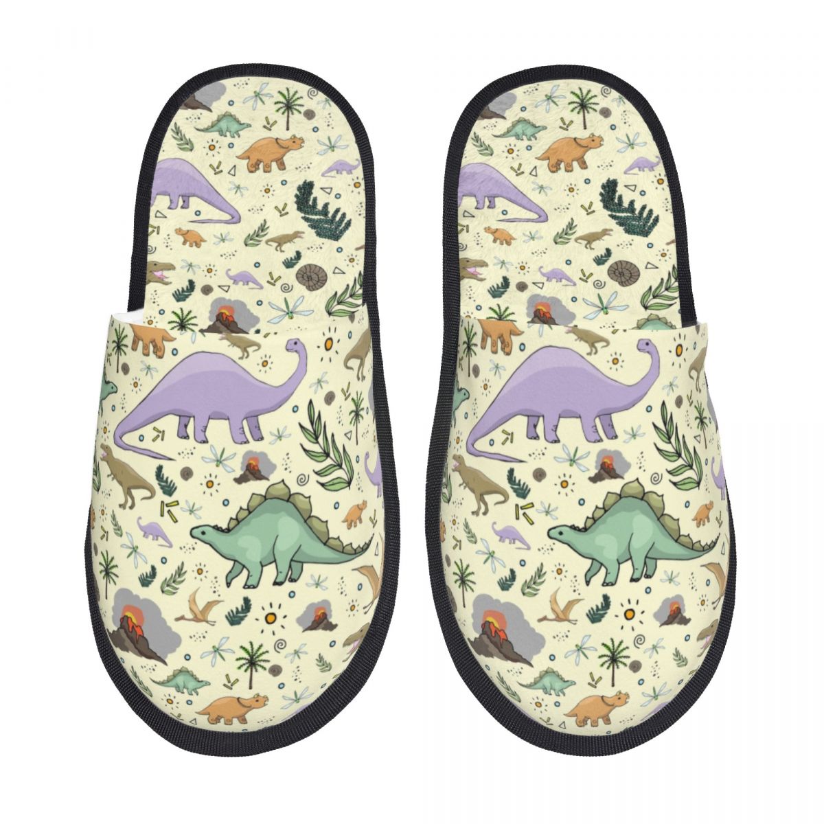 Women Shoes Kinds - Custom Cartoon Dinosaurs Kind Soft Memory