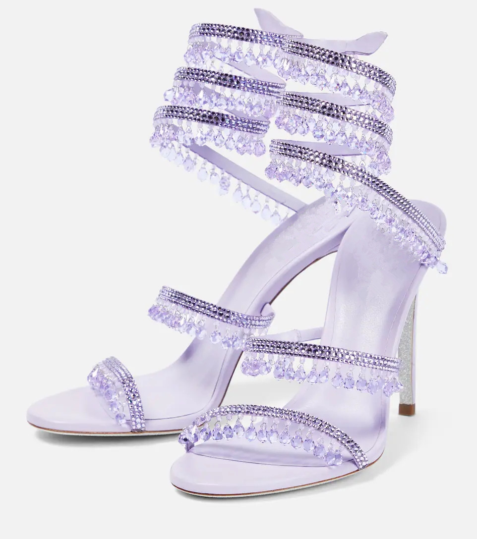 Sexy Green Crystal Fringe Stil - огляд і ціна Ankle Strap Heels