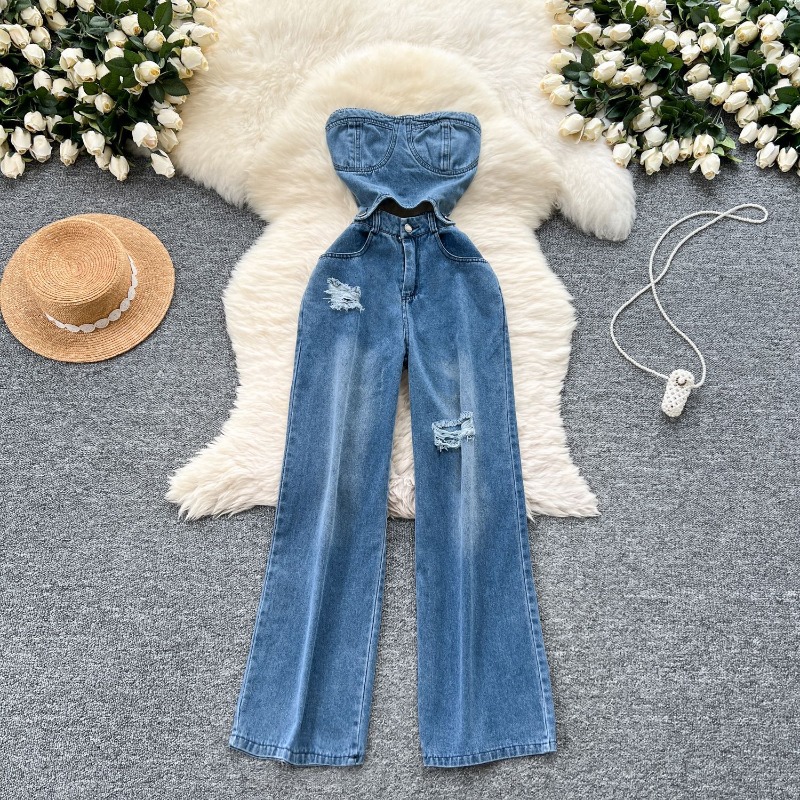 Denim Jumpsuits Women One Piec - огляд і ціна Women Shoes Jeans