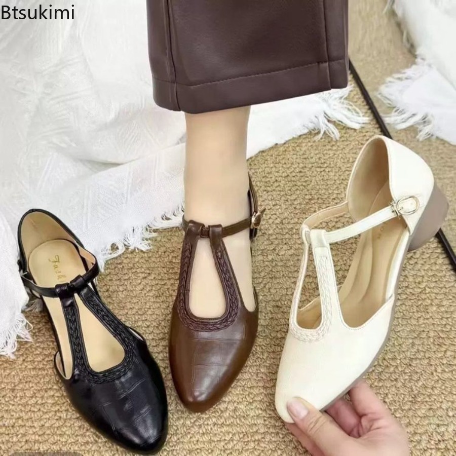 New Summer Women's Retro Hollo - огляд і ціна Ankle Strap Heels
