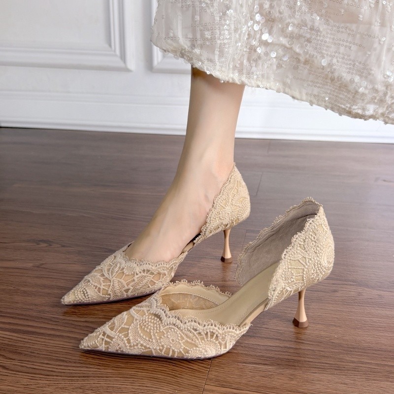 Lace Pointed Toe High Heels Wo - огляд і ціна Women'S Shoes Quality