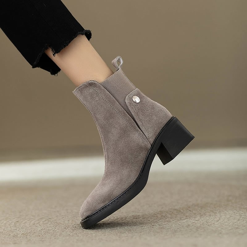 Suede Women Chunky Ankle Boots - огляд і ціна Women'S Shoes Trending 2025