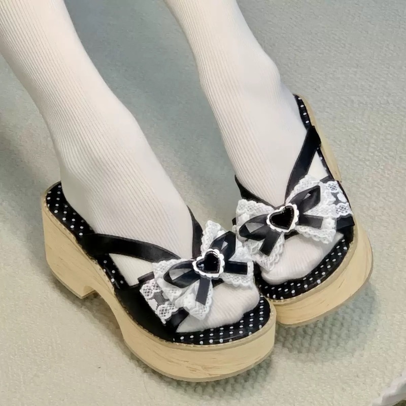 Sweet Bow Wood Grain Thick Bot - огляд і ціна Women'S Shoes Quality