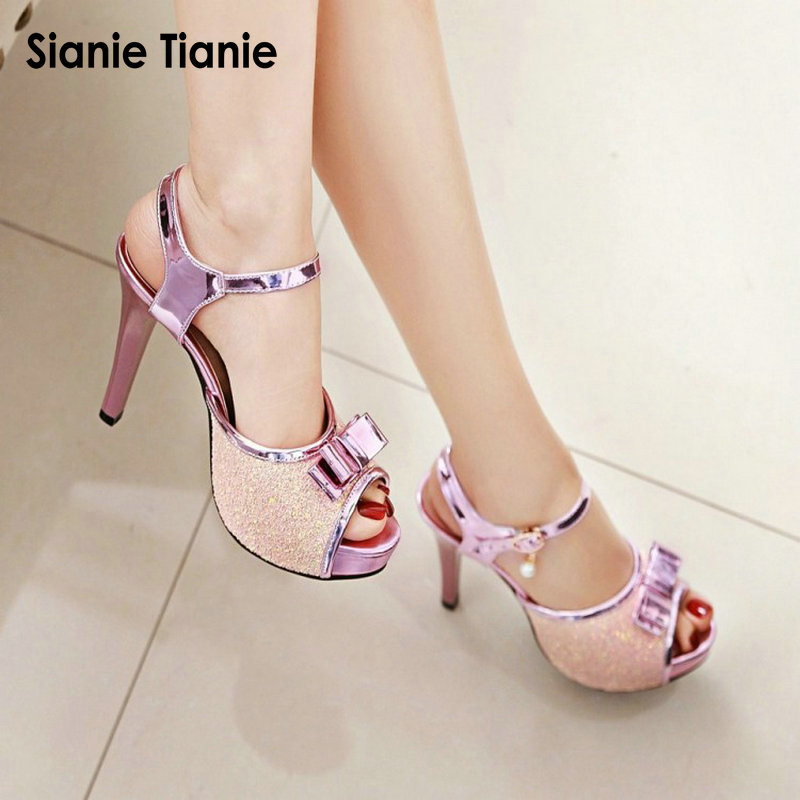 Sianie Tianie summer thin high - огляд і ціна Ankle Strap Heels