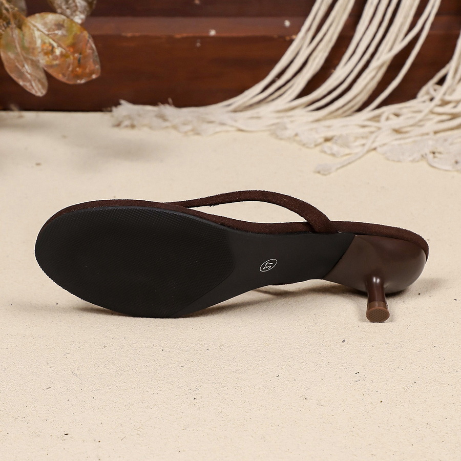 New Faux Suede Heeled Thong Sa - огляд і ціна Women'S Shoes Popular